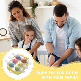 Ice Lolly Moulds, Reusable Water Ice Lolly Moulds, Cartoon DIY with Lid, DIY Ice Lolly Mould for Children and Adults