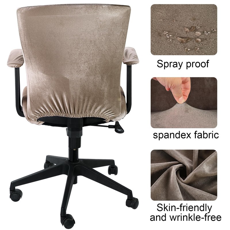 Tallew 4 Pcs Office Chair Covers Set Computer Universal Protective