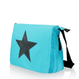 Glamexx24 Bag Handbags Shoulder Bag with Star Pattern Carry Bag Laptop Bag Messenger Bag Men for Work Leisure or School, dark brown