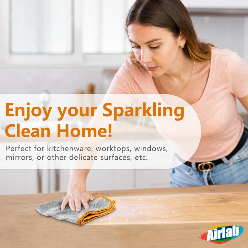 Glass Polishing Cloth Streak Free Miracle Microfiber Cleaning Cloth Lint