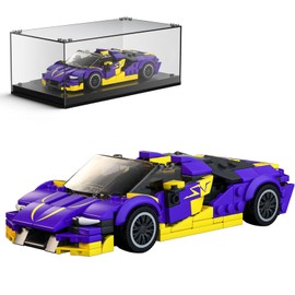 Mould King Speed Champions Lambo Centenario Model Car Building Kit with Display Case, 27054 Super Car Building Blocks, Race Car Toy for Adults and Kids 8+, 344 PCS