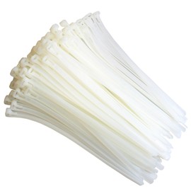 Cable Ties Assortment Set of 100 White / Natural 7.5 x 250 mm – Removable / Reusable / Re-Opening – Cable Tie – Various Sizes to Choose From