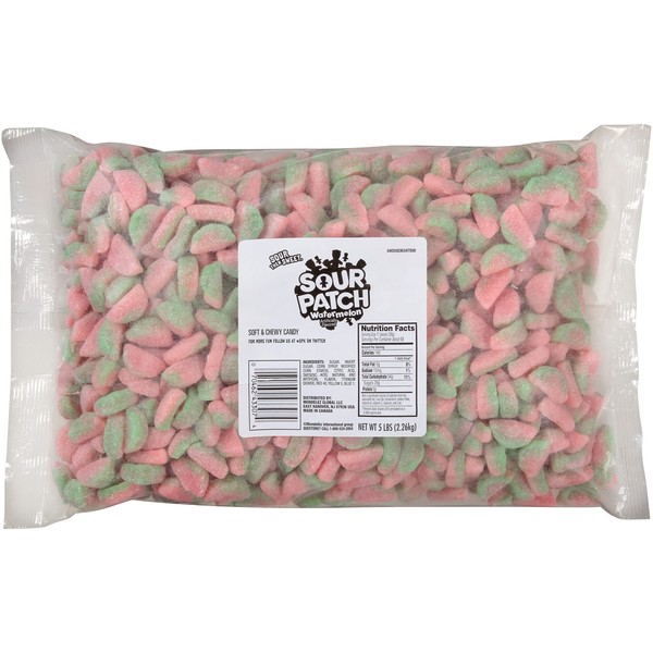 SOUR PATCH KIDS Watermelon Soft & Chewy Candy, 80 oz Bag