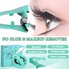 Fox-Eye Magnetic Eyelashes with Applicator - Reusable Natural Lashes, No