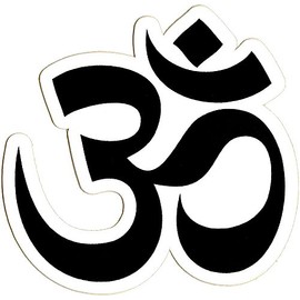 Om Symbol – Small Bumper Sticker or Laptop Decal (2.75" X 2.75")
