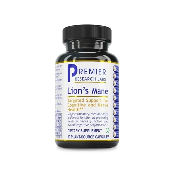 Premier Research Labs Lion's Mane - Lions Mane Mushroom Supplement