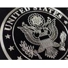 Engraved US Army Retired Car Tag Silver Diamond Etched on