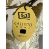 Callisto Home Collection Decor Lumbar Pillow Embroidered Shiny GOLD Floral