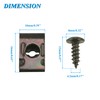 JOYYANGFANG M4X15mm/0.6" 11x17mm(0.43x0.67) Lot Screw Clips Nut Metal for Chinese