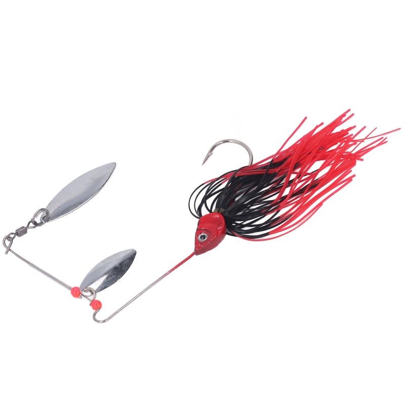 4pcs Fishing Rotating Sequin Aluminum Alloy Composite Beard Lures for