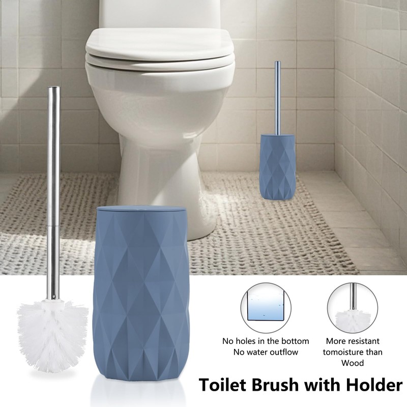 Liuonnam Bathroom Accessories Set 5-Piece Plastic Gift Set with Toilet