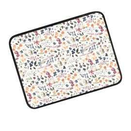 AFYEWKC Car Center Console Cover, Universal Soft Large Neoprene Auto Armrest Seat Box Cover, Funny Car Decor Accessories Fit for Most Cars, Vehicles, SUVs Cute Boho Flower