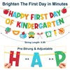 Hekocap First Day of Kindergarten Decorations, Pre-Strung Happy First Day