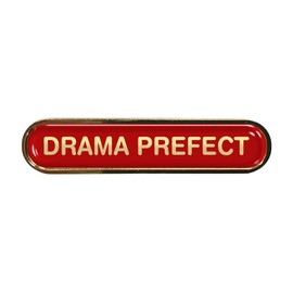 Drama Prefect Red School Bar Badge