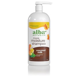 Alba Botanica More Moisture Shampoo, Coconut Milk, 32 Oz (Packaging May Vary)