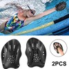 Pamtns 1 Pair Hand Paddles Swimming Unisex Adult Swimming Training