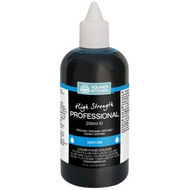 Squires Kitchen Gentian Ice Blue Professional Edible Food Colouring Liquid 200ml