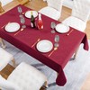 Softalker Christmas Jacquard Rectangle Tablecloth - Swirl Design Waterproof Stain