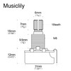 Musiclily 0.7 inch (18 mm) Guitar Pot 250KΩ A Curve