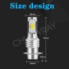 CHUSYYRAY High Power HID LED Headlight H6 Bulb for Yamaha