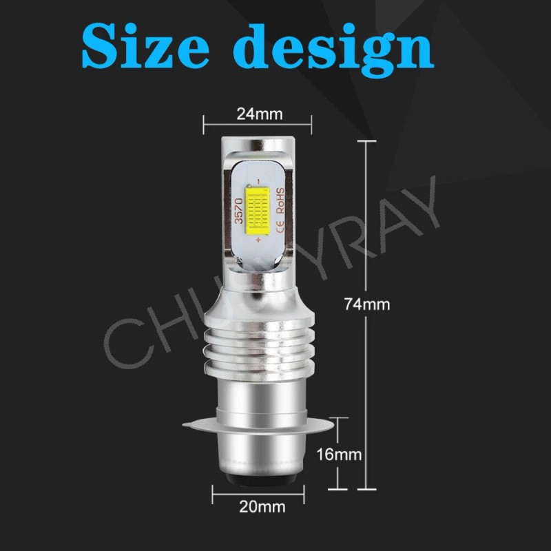 CHUSYYRAY High Power HID LED Headlight H6 Bulb for Yamaha