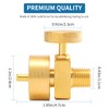 1LB Brass Propane Needle Control Valve, Disposable Adjustable Pressure Propane