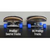 Teak Tuning Prodigy Swerve Fingerboard Trucks, Black Colorway - 32mm