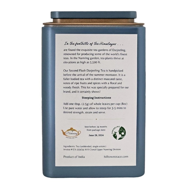 Hill Town Tea Co. Second Flush Darjeeling Tea | FTGFOP1