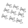 100pcs Dog Shape Paper Clips Creatively Cute Plated Metal Bookmark