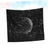 Zerodeko Cosmo Moon Tapestry Plush Decorative Hanging Cloth for Living