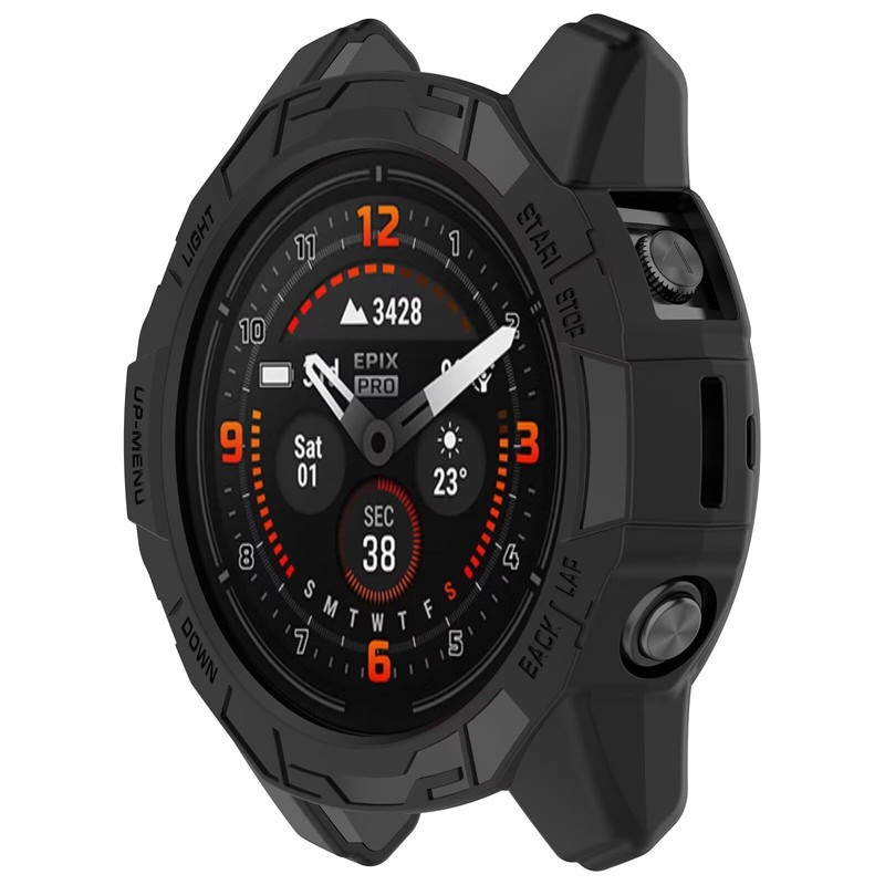 FTRONGRT Case Compatible with Garmin Fenix E 47mm, Soft TPU,