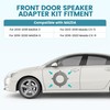 NuIth 6-6.75 inch Front Door Speaker Spacer Bracket Adapter for