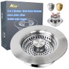 Sink Drain Strainer - Sink Stopper for Kitchen Drain,3 in