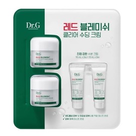 Dr.G Red Blemish Clear Soothing Cream 50x2 + 10x2 Korean Moisturizing Cream Suitable for Acne-Prone Skin / 닥터지 Dr.G 레드 블레미쉬 클리어 수딩크림 50x2 + 10x2 한국 수분크림 여드 름성피부도 사용가능