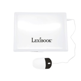 LEXIBOOK JC498i1 Learning Laptop Bilingual English/French, 124 Language Activities, Writing, Mathematics, Logic, Music and Games, Boys and Girls, M