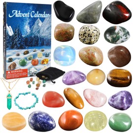 Aitsite Christmas Countdown Calendar for Children, Advent Calendar 2024, Healing Crystal Advent Calendar, 24 Days of Discovery Advent Calendar for Family and Friends Gifts