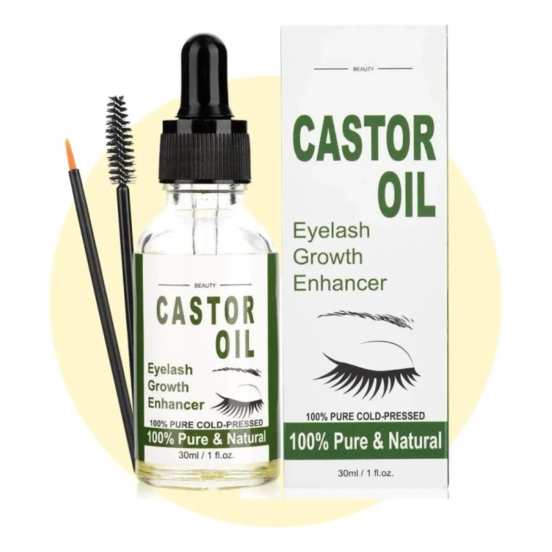 Serum Realzador Crecimiento Pestañas De Aceite Recino 30ml F