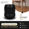 MARA WOHNHELFER® 16 x Round Chair Leg Caps with 360°