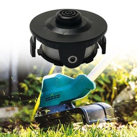 3Pcs Thread Line Spools & 1 Spool Cover for Makita DUR141 DUR181RF DUR181Z DUR181 DUR180 String Trimmer Replacement with 1 Spring, Part NO.196146-9 195858-1