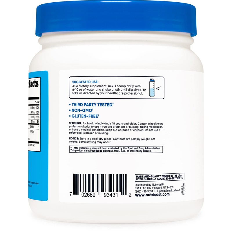 Nutricost Keto BHB Exogenous Ketones 4-in-1 (30 Servings) 12g Beta-Hydroxybutyrate