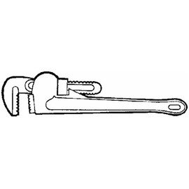 SIM SUPPLY 307947 Pipe Wrench, 8 in