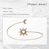 Holibanna Women Arm Bracelet Cuff Moon and Star Upper Arm