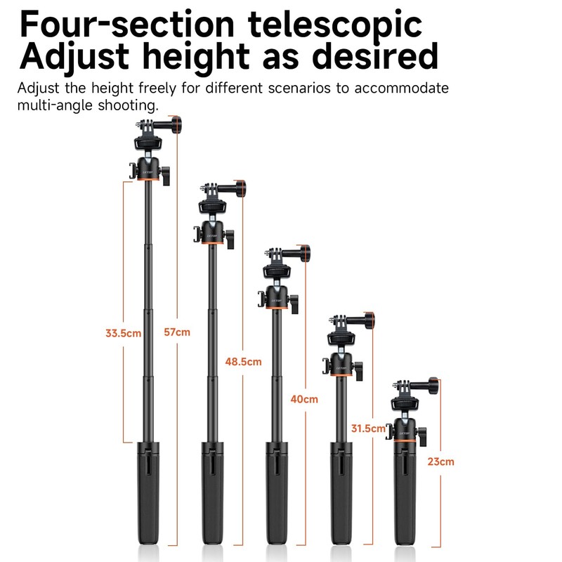 LKTOP Pocket 3 Tripod Selfie Stick for DJI Osmo Nano/360