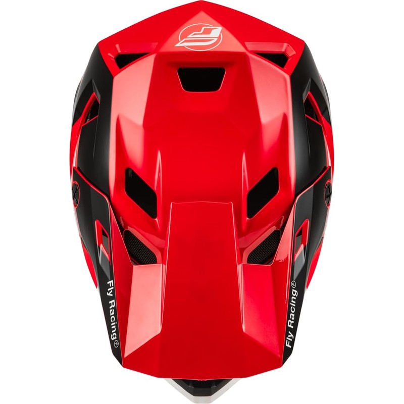 Fly Racing Rayce MTB/BMX Bicycle Helmet (Red/Black/White, X-Small)