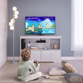 Milliard TV Stand for Living Room, Storage Organizer Entertainment Center, TV Console Gaming Desk Cabinet for Bedroom and Playroom, Kids Toy Storage Organizer, 47" x 14" x 30"