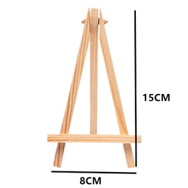 12Pcs Wooden Tabletop Art Display Easels, Small Desktop Holder Stand for Displaying Canvas Paintings,Drawing, Weddings, Kids Crafts