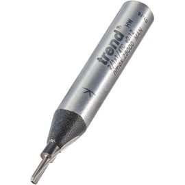 Trend Professional Single Flute Cutter, 1.6mm Diameter x 5mm Cut Length, 1/4 Inch Shank, Tungsten Carbide Tipped, 2/1X1/4TC