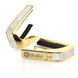 Thalia Capos Exotic Shell Series 24K GOLD / 24KG-MOTHER OF PEARL Capotasto Guitar with 12" Fred Pad