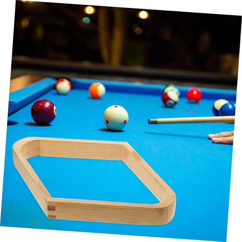 Mikinona 2pcs Billiard Ball Rack Solid Hardwood Pool Table Ball