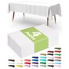 Pureegg Plastic Table Cloth Disposable 4 Pack, 54 x 108